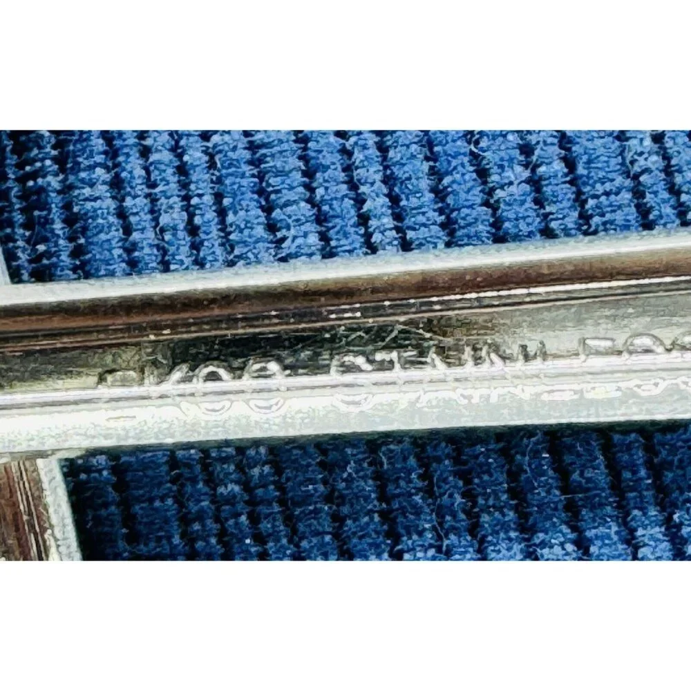 Ekco EKS7 Chevron Stainless Steel Flatware Cocktail Seafood Oyster Fork Set of 5